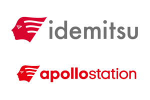 出光およびapollostationのロゴ