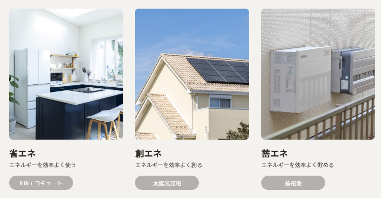事業内容：「省・創・蓄」で実現するスマートライフ